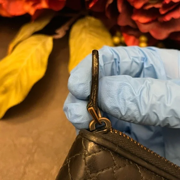 Bottega Veneta Black Imperatore Long Wallet Zipper Calf Leather - Picture 12 of 16